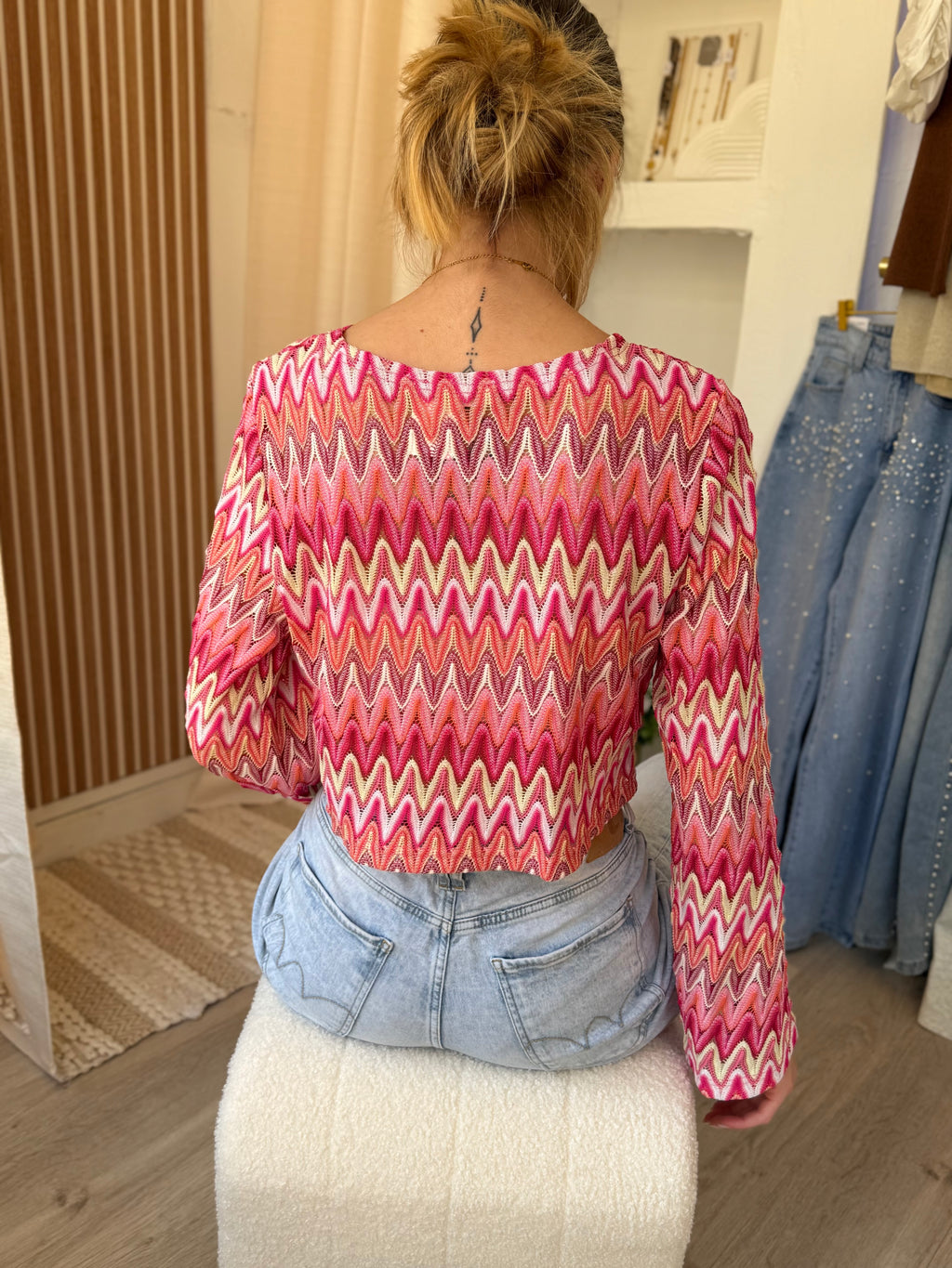 Top Sunset Waves Rose & Corail