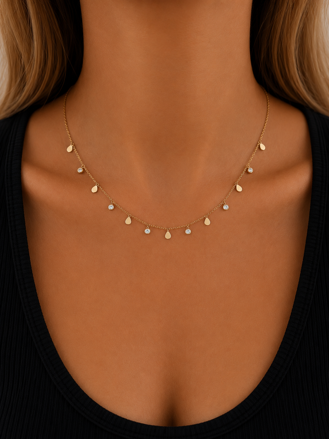 Collier Gouttes Lumière