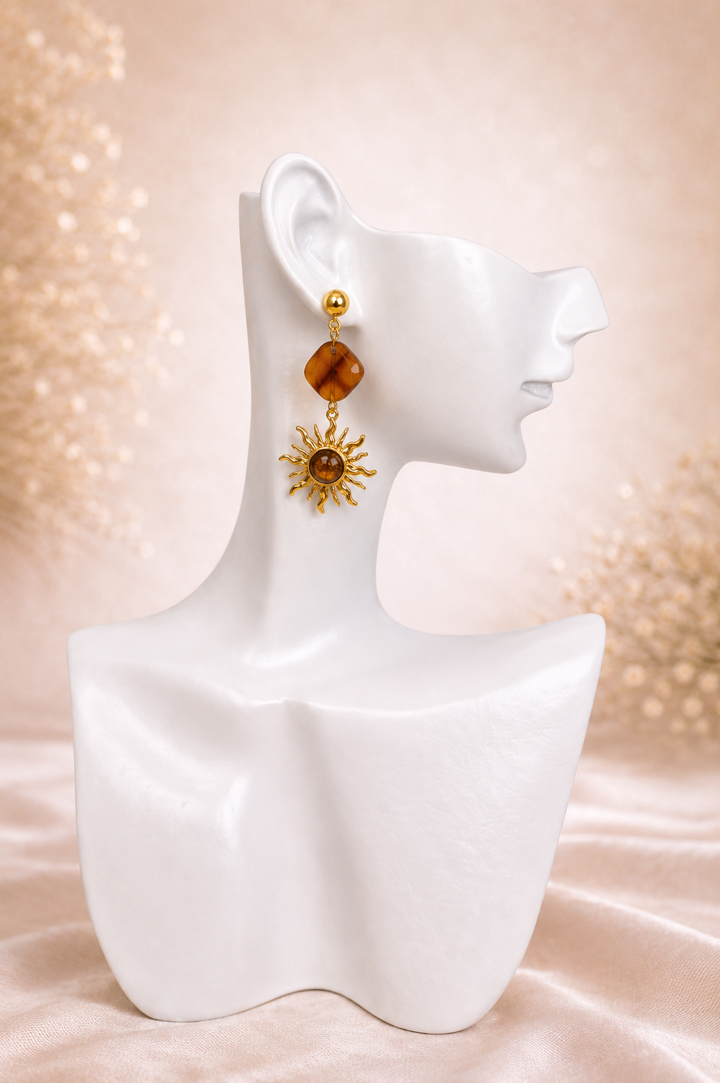 Boucles Soleil Ambré Dorées