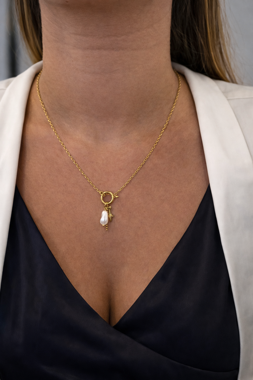 Collier Pearl Star